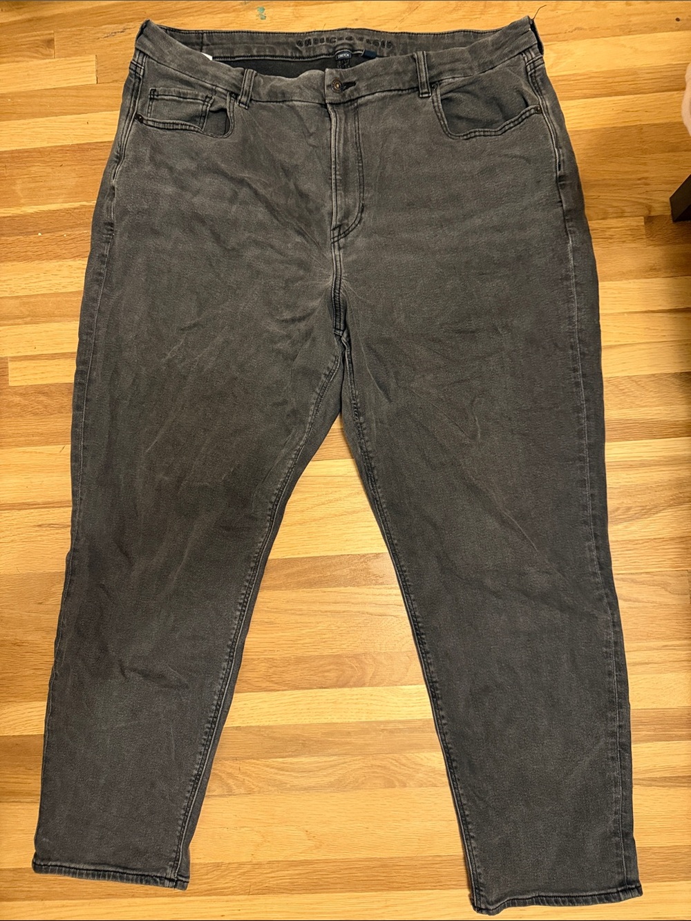 American Eagle Outfitters Curvy Moms Women's Straight Leg Jeans - Charcoal Gray